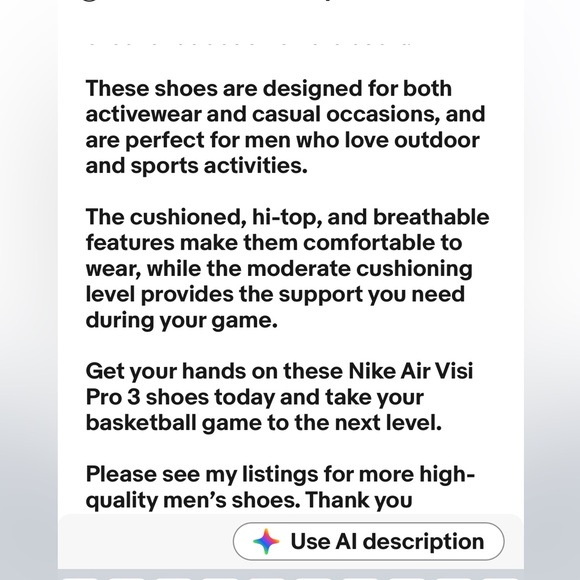 Nike Air Visi Pro 3 Hi top basketball shoes Grey Volt men 13 -525745–004 - Picture 16 of 16